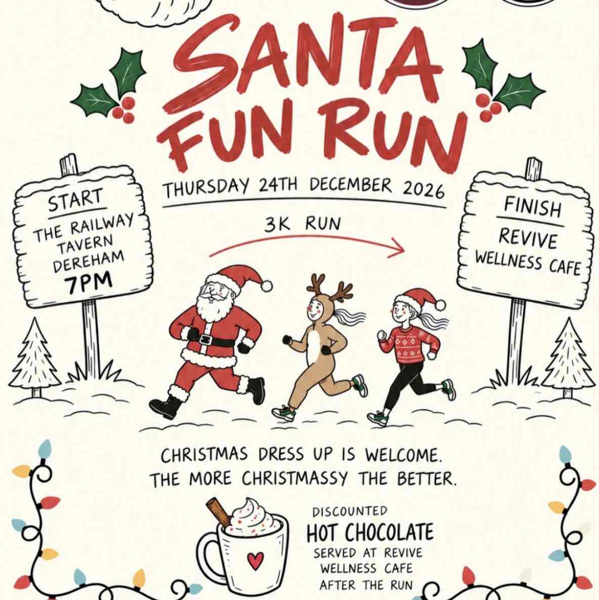 Christmas Eve Santa Fun Run 💚🎅🏼❤️🎄⭐️