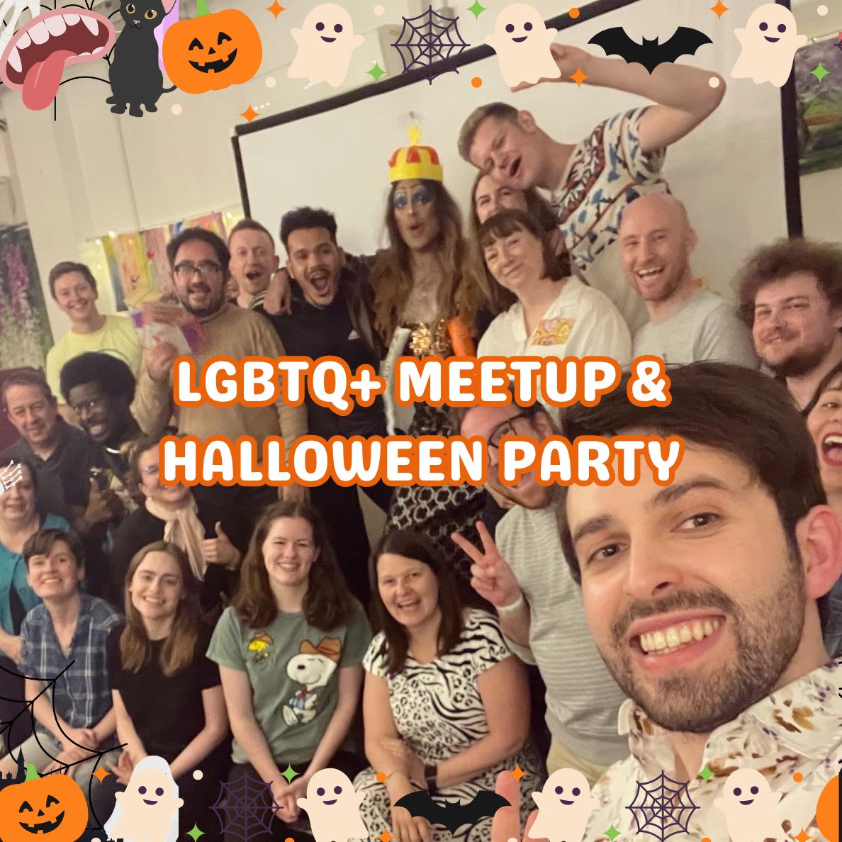 LGBTQ+ Meetup & Halloween Party event image