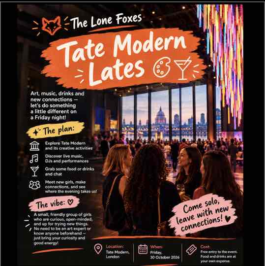 π¦ The Lone Foxes: Tate Modern Lates π¨πΈ event image