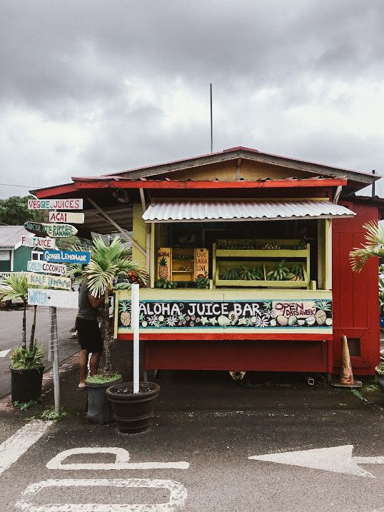 aloha juice bar, hanalei