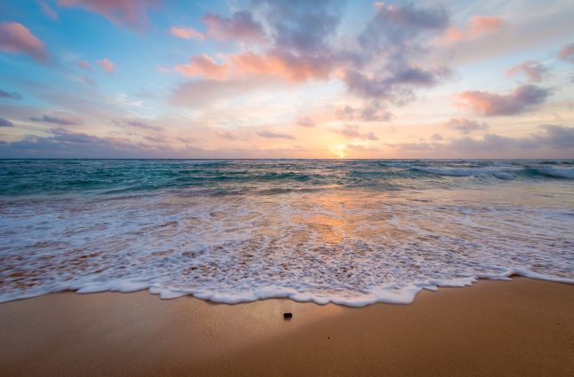 Kauai beach sunrise