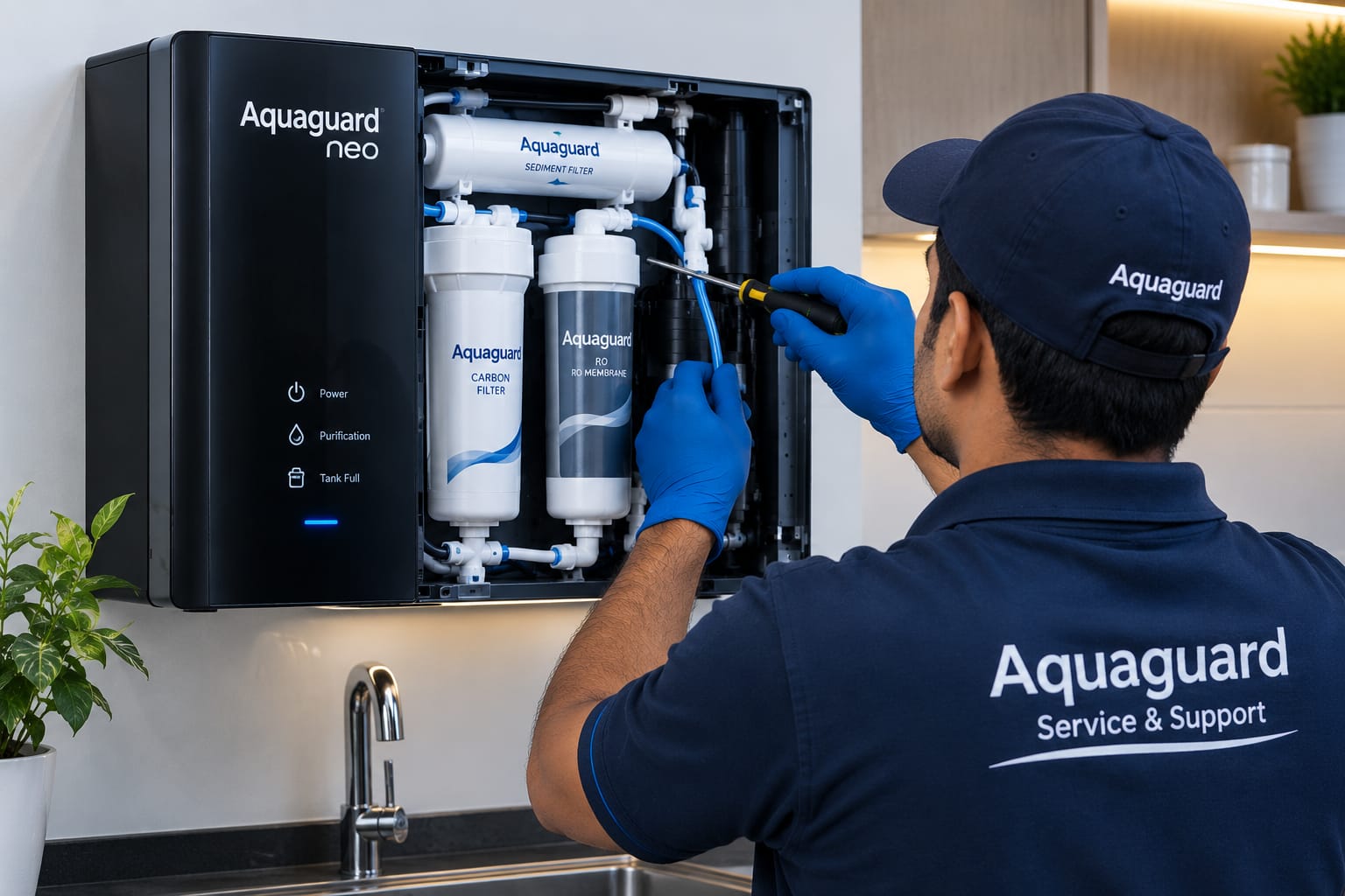 Doorstep Aquaguard RO Water Purifier Repair & Service in Bangalore