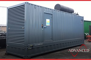 A Diesel Generator in an acoustic building for a waste management company in Hull