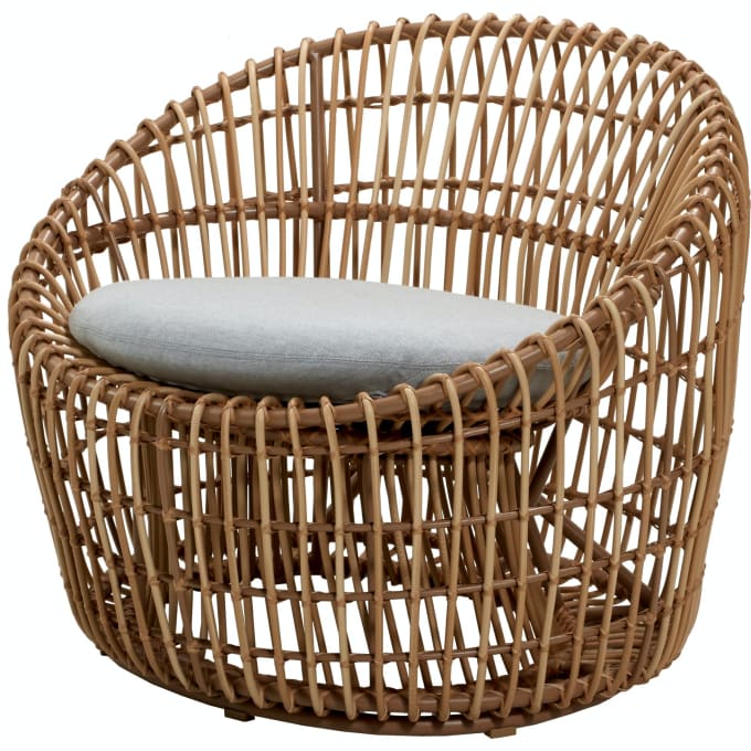 Outdoor Lounge Round Chair Nest by Caneline