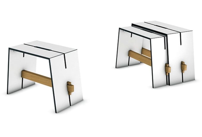 Tension Stool / Side Table by Conmoto