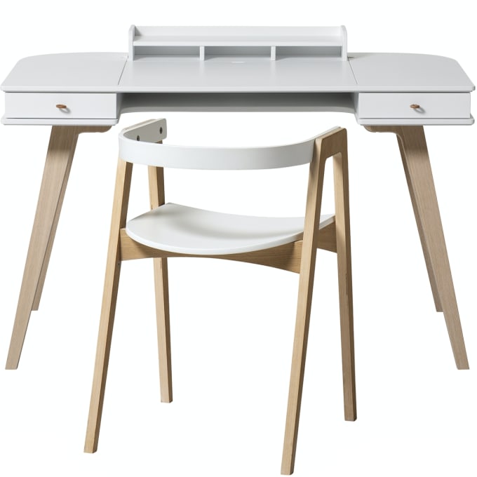 Desk 72 6cm And Armchair Wood By Oliver Furniture