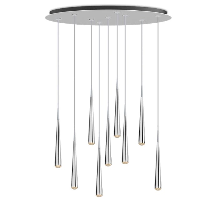 Niceone Rain Oval 9 Pendant Lamp By Tobias Grau