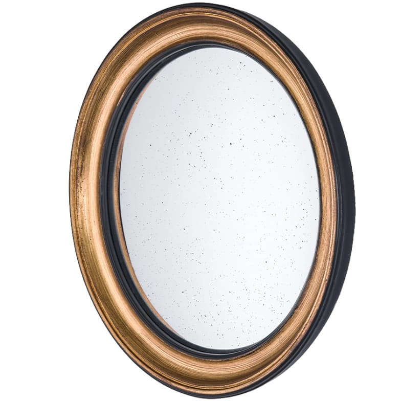 Convex Gold M Wall Mirror by Deknudt Mirrors