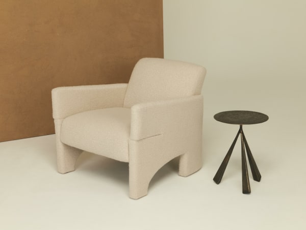 Elsa side table by Luca Erba alternate finish