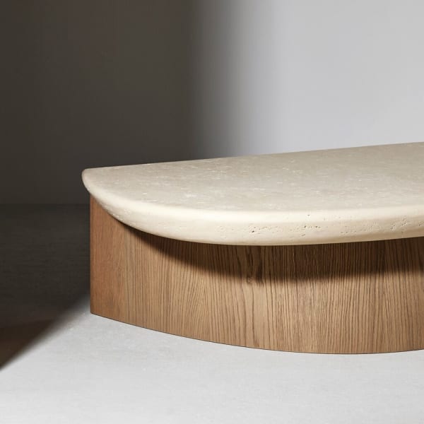 Lady R low table by Luca Erba alternate finish