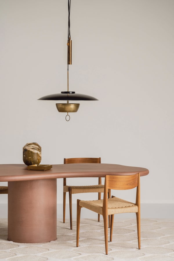 Out Of Line Dining table alternate finish
