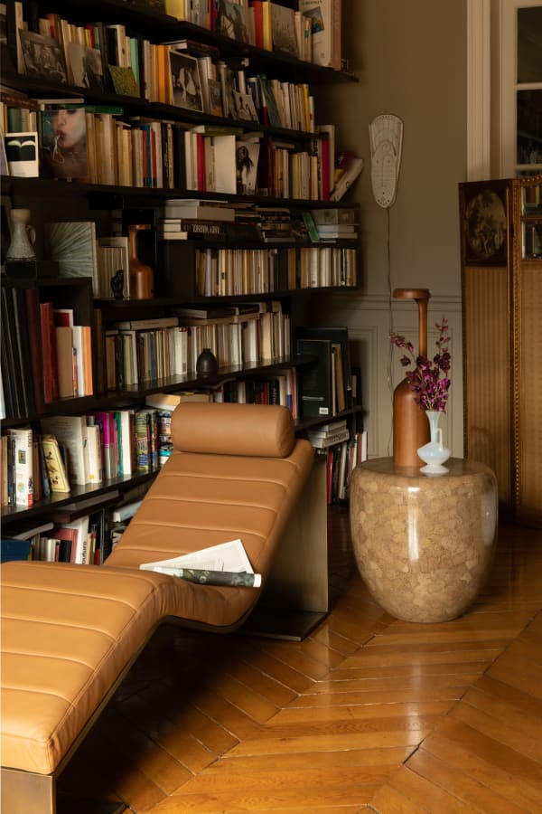 DOT Eggshell Side Table alternate finish