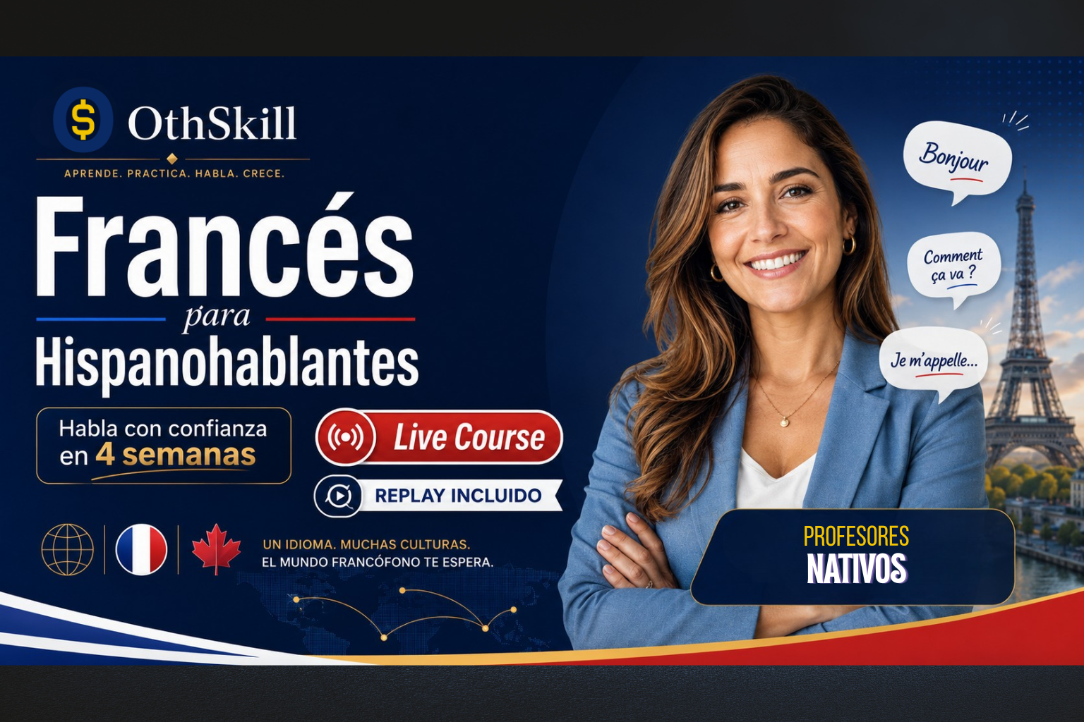 Francés para Hispanohablantes – Habla con confianza en 4 semanas