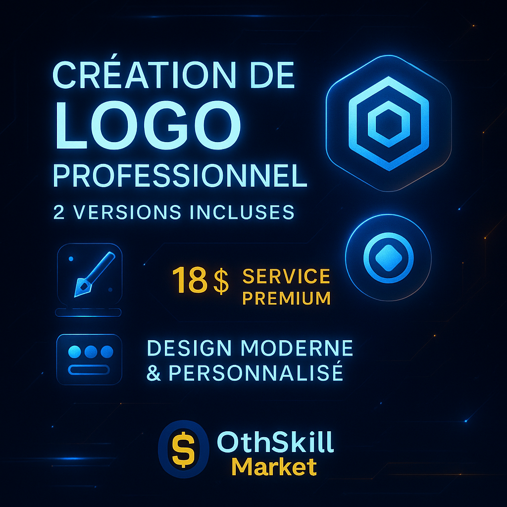 Création de Logo Professionnel – 2 Versions Modernes