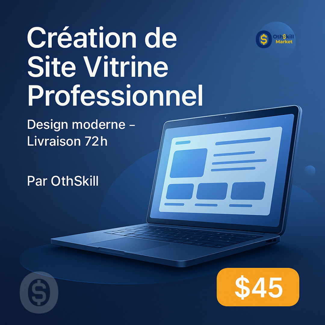 Création d’un site vitrine professionnel