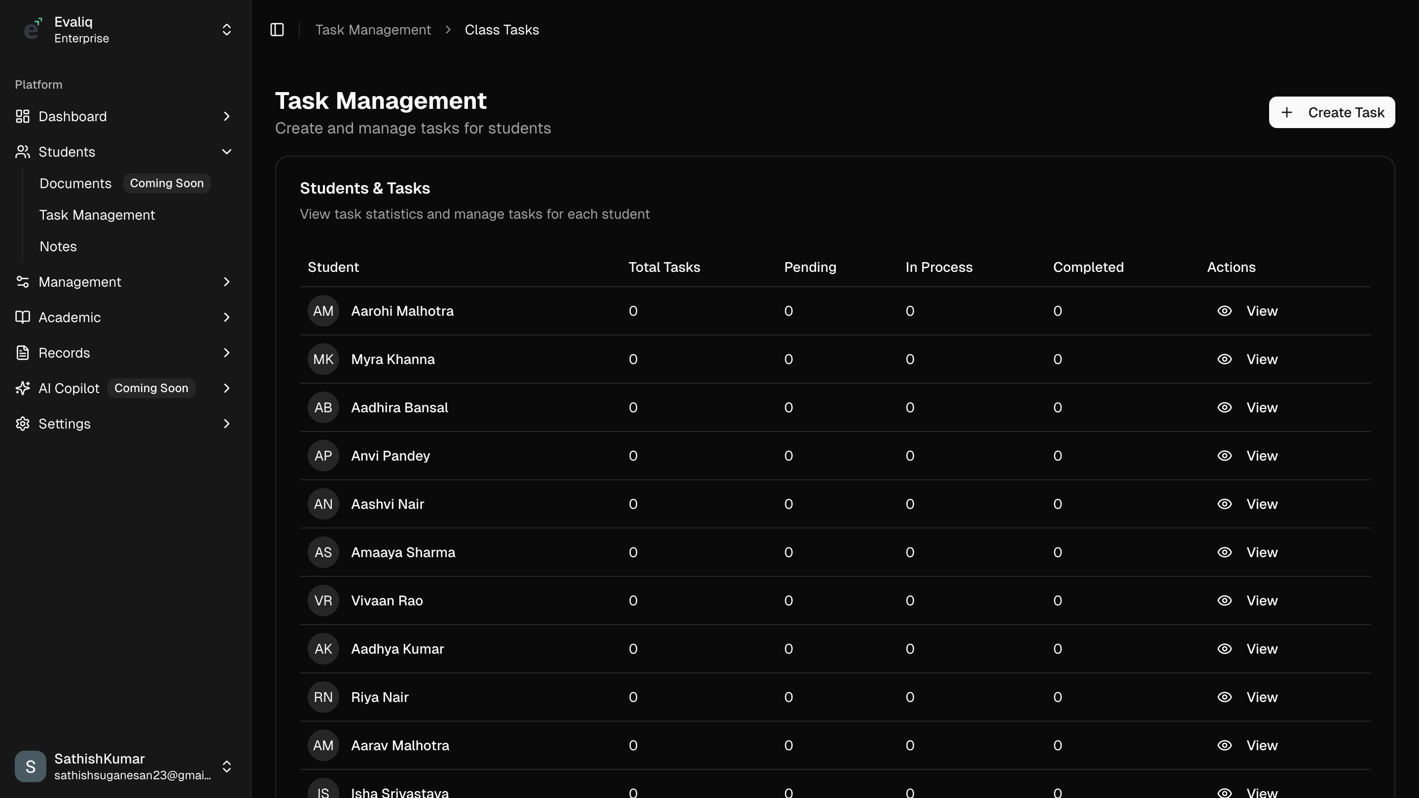 Task Management Dashboard