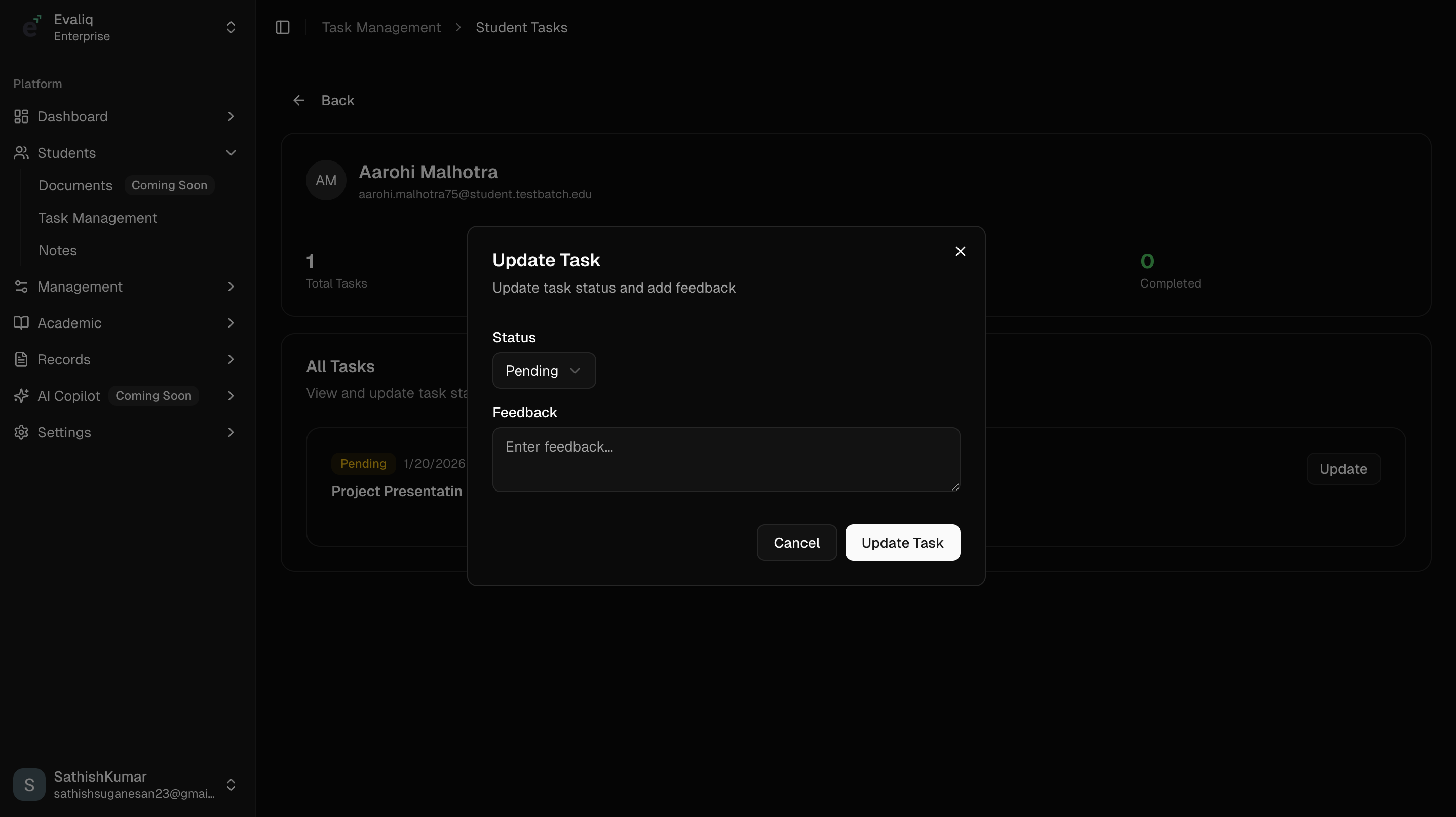 Student Feedback and Grading