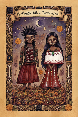 Mictlantecuhtli y Mictecacíhuatl