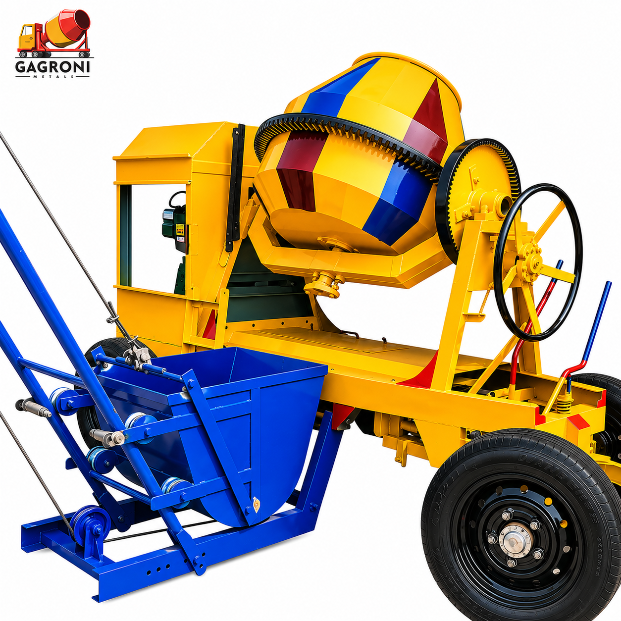 Concrete Mixer Machine With Ladder Lift