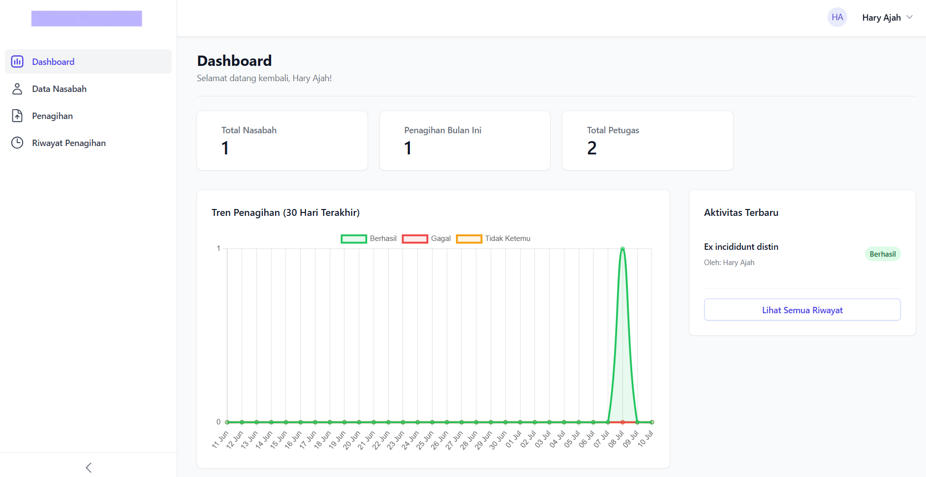 Debt Collection Reporting System Thumbnail