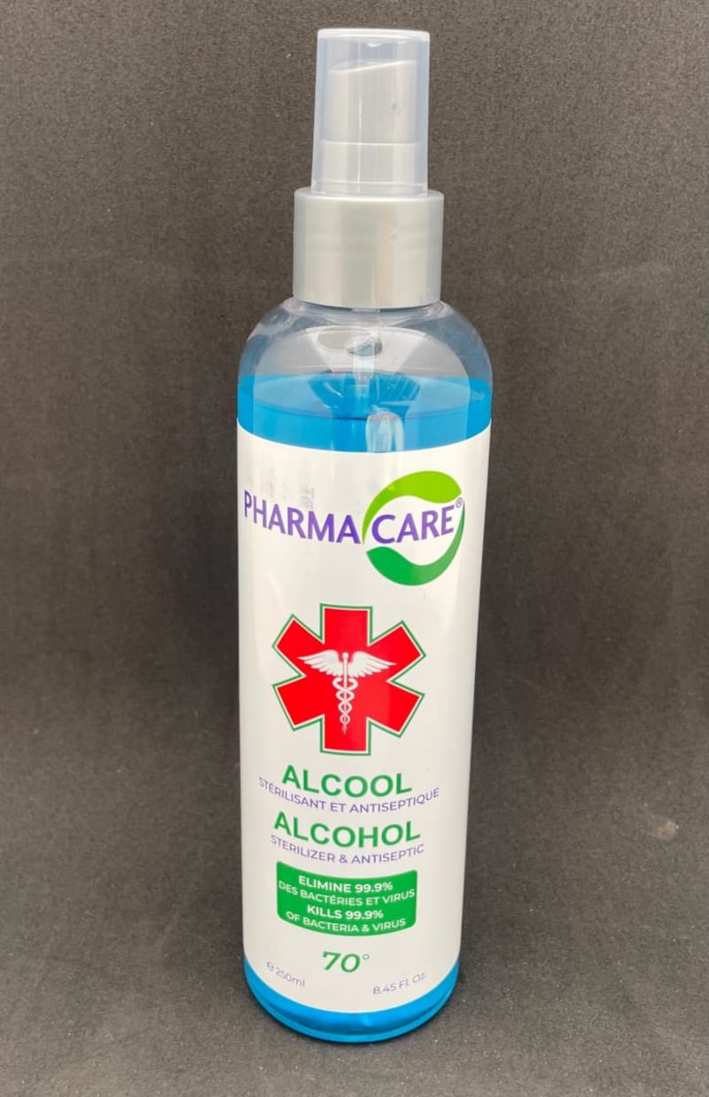 ALCOOL 70° EN SPRAY 80ML PHARMA CARE — matériel médical à Dakar
