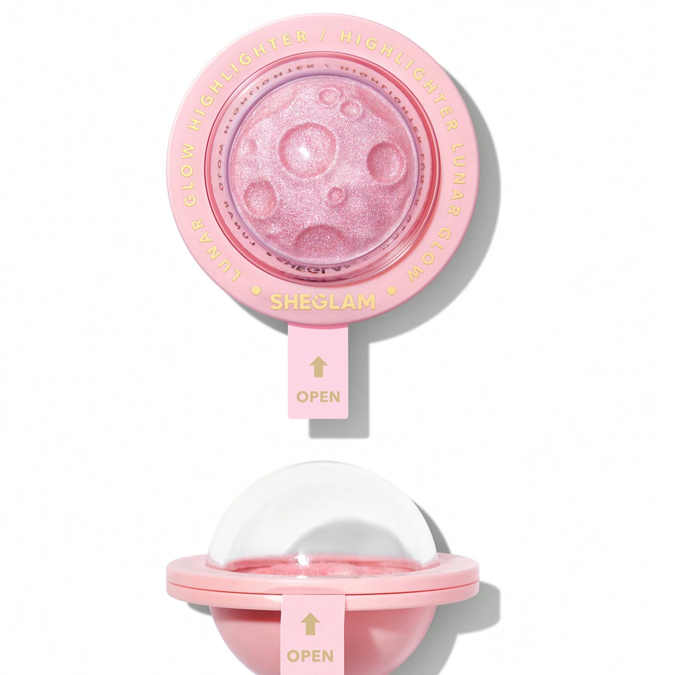 - SG SHEGLAM Lunar Glow Highlighter-Heart Galaxy