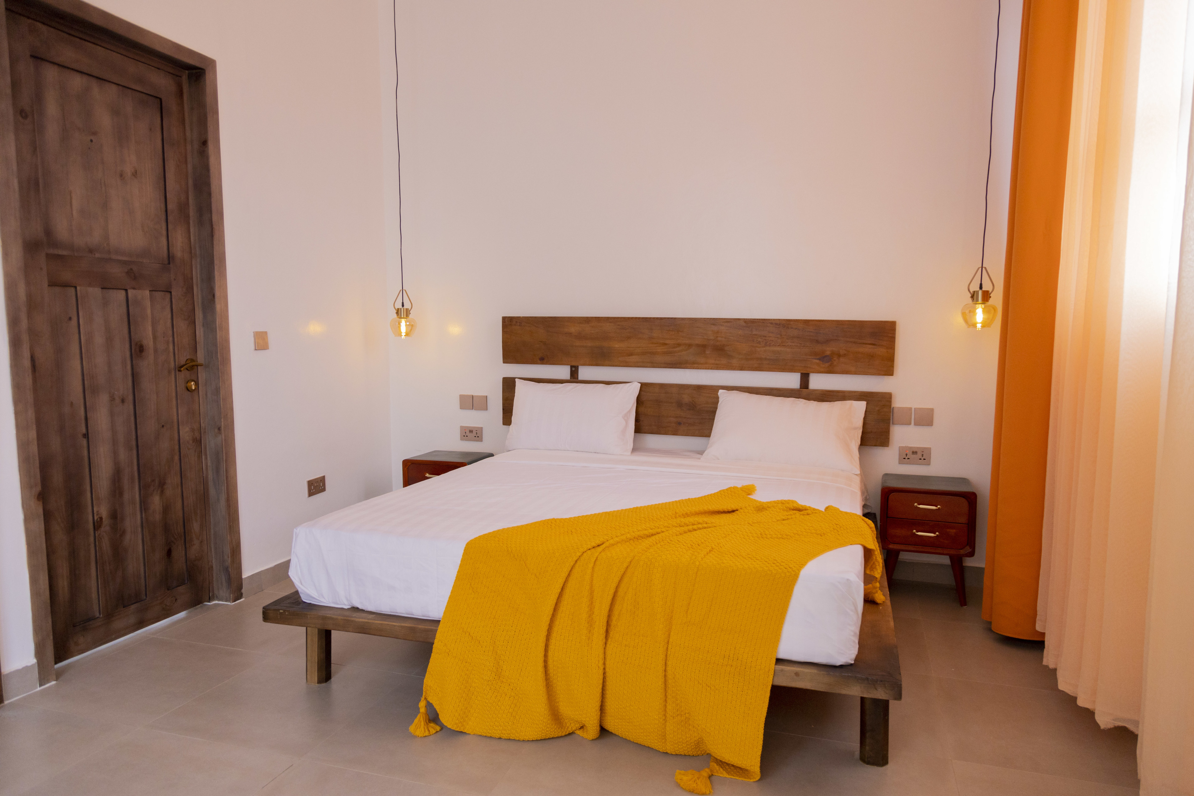 Upper level bedroom with natural light