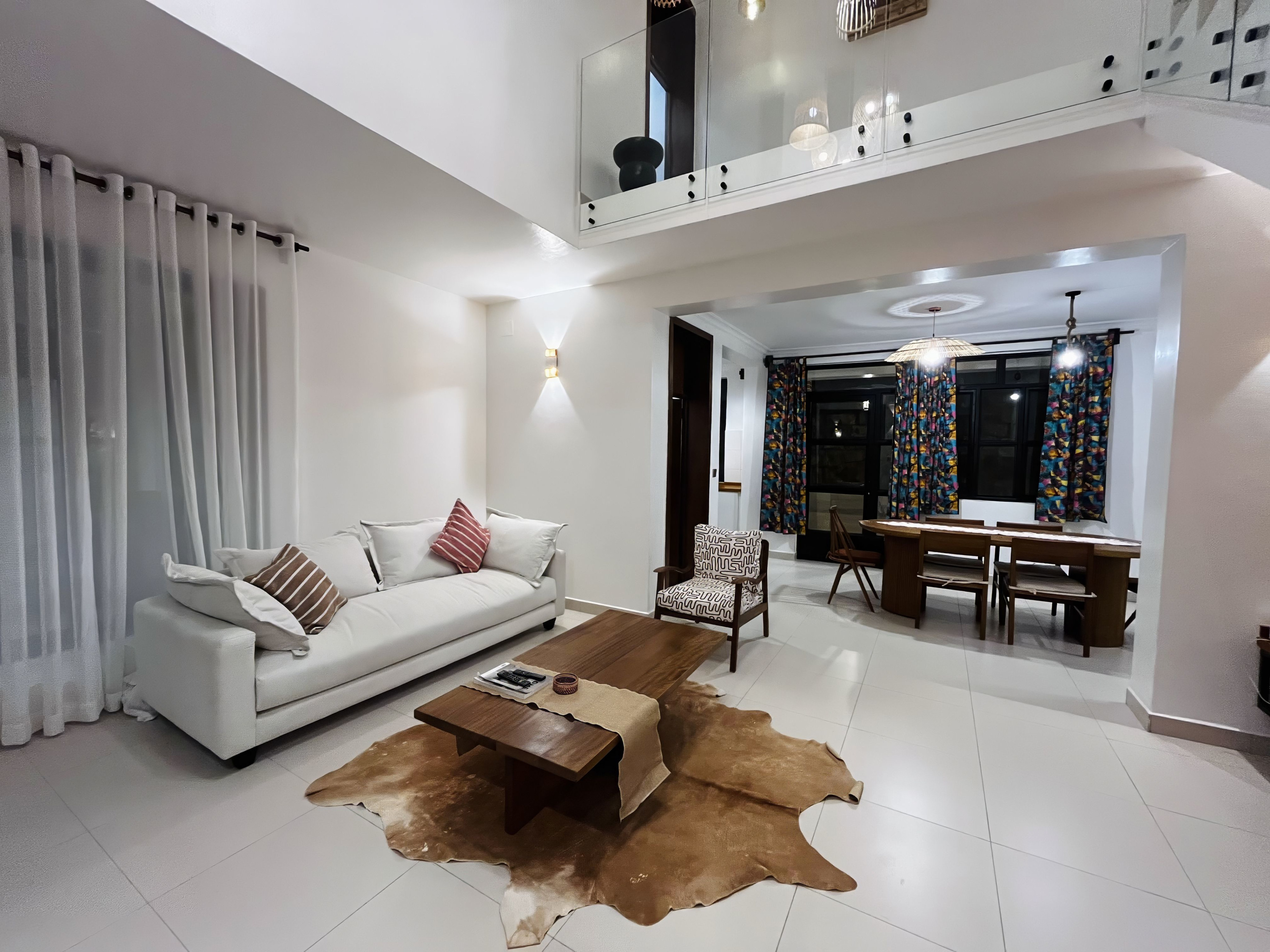 Elegant living area with natural light