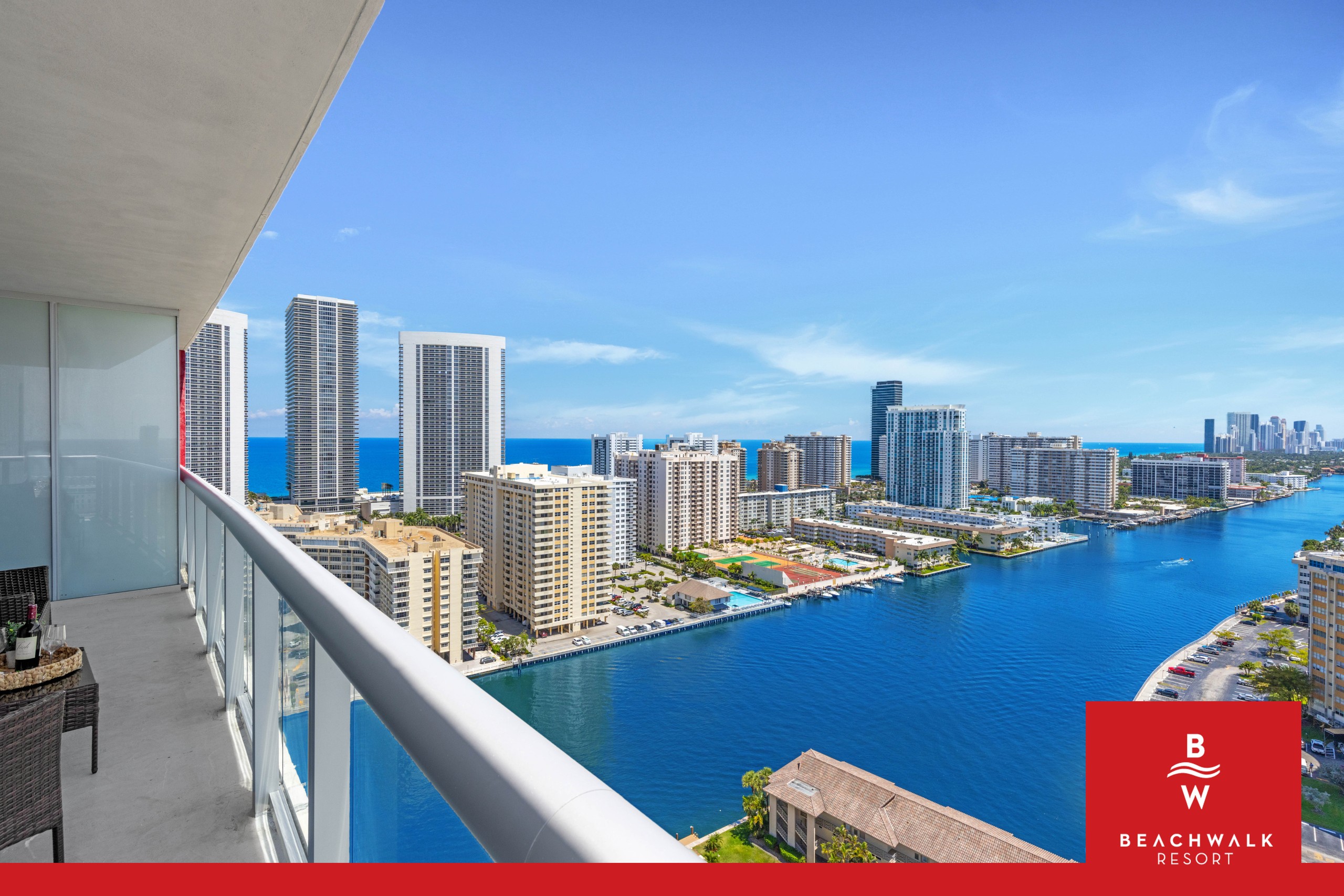 Waterway Views 2BR Beachwalk High Floor in Hallandale Beach, FL