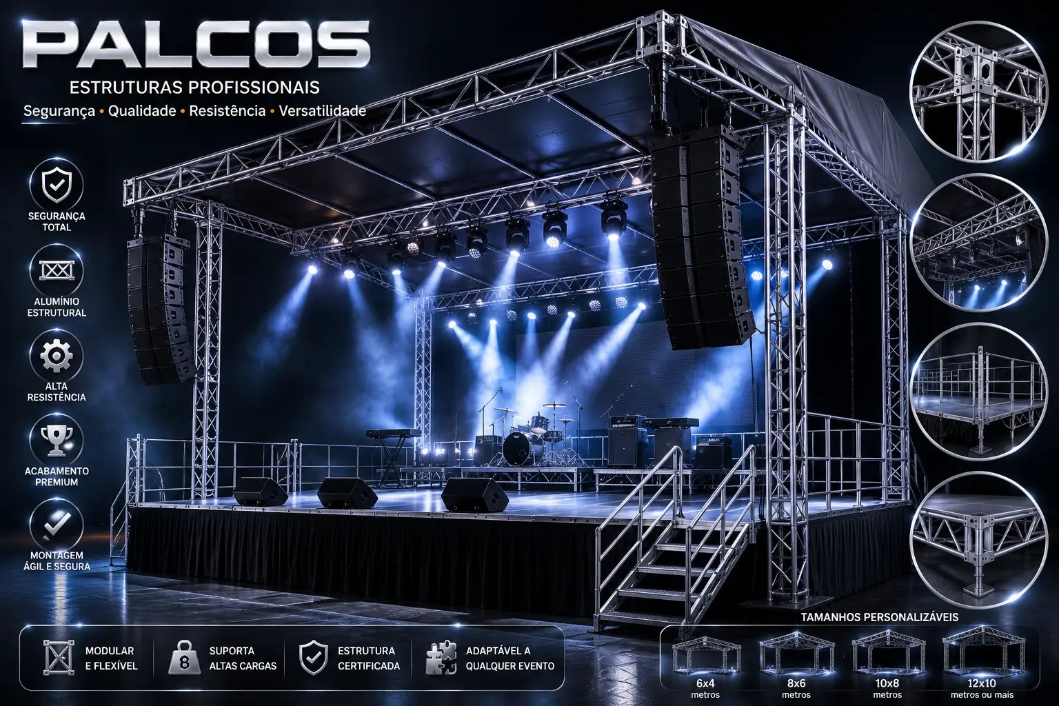 Palcos - Estruturas