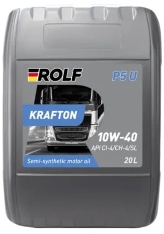 ROLF 10W-40 Krafton P5 U 20л. Масло моторное полусинтетическое
