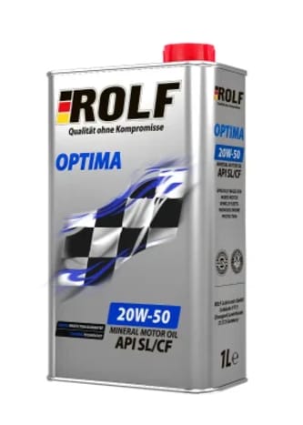 ROLF 20W-50 SAE Optima 1л. Масло моторное минеральное