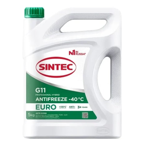 Sintec Антифриз Евро (Euro) G11 зеленый -40
