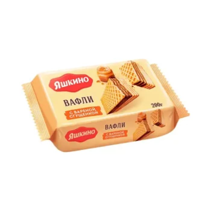 Вафли "Яшкино" с вареной сгущенкой