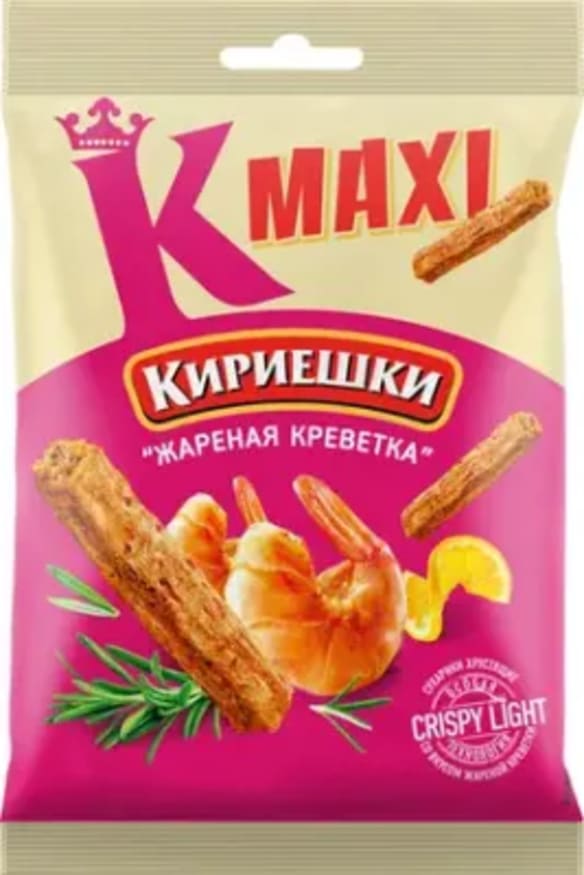 Кириешки жаренная креветка