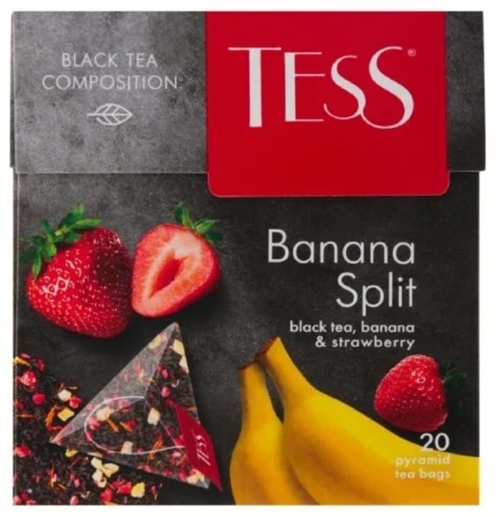 Чай Tess Banana Split фруктовый листовой 20 пакетиков
