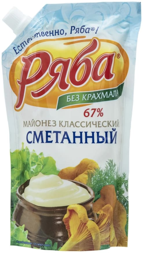Майонез Ряба сметанный 67%