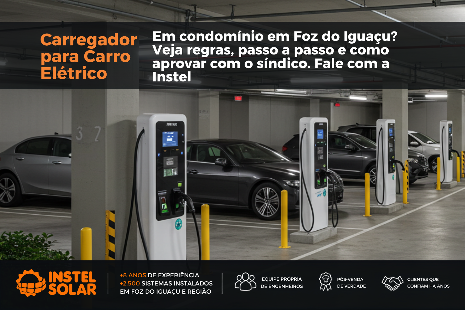Carregador de Carro Elétrico em Condomínio em Foz do Iguaçu