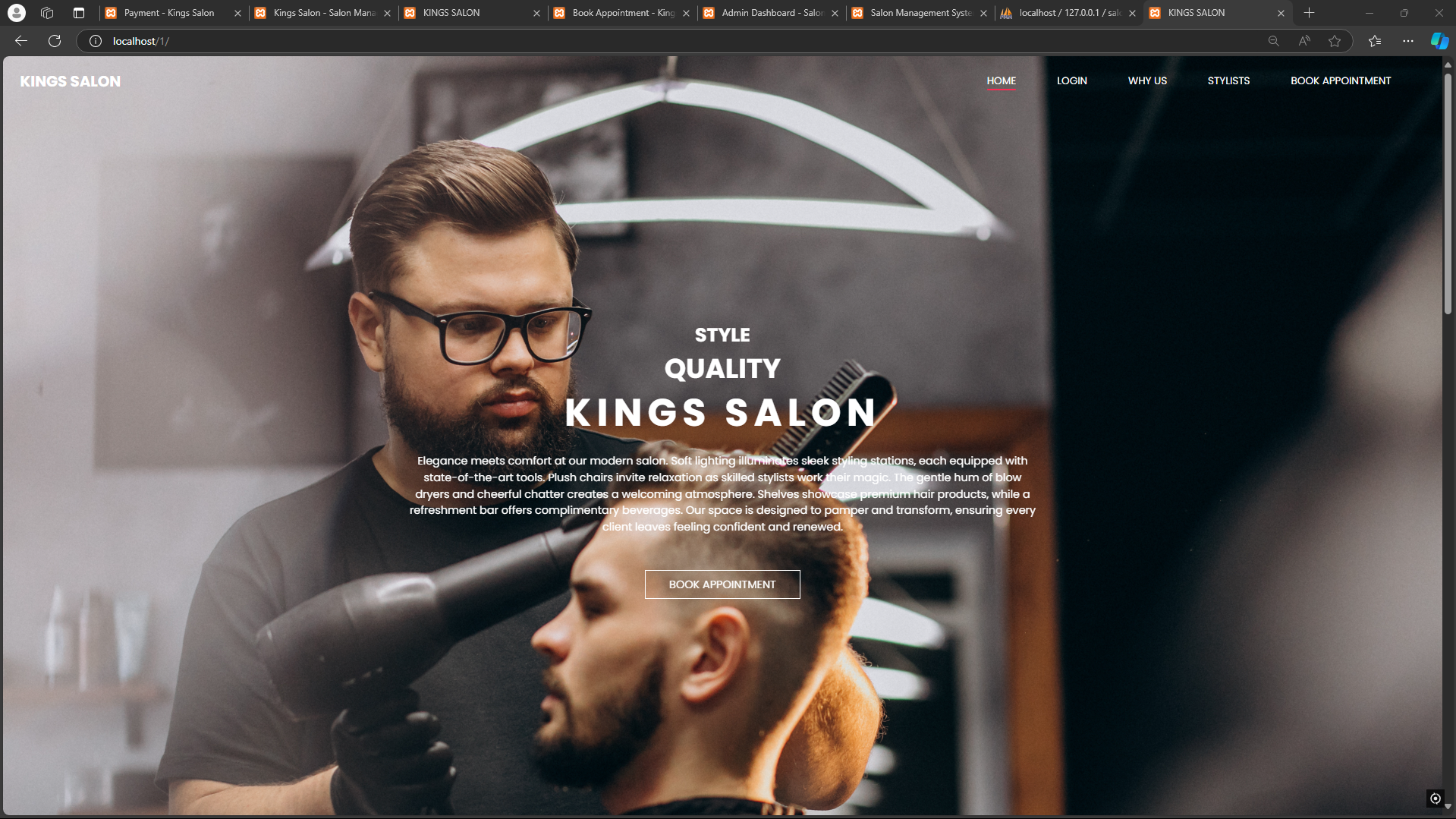 Online Salon Management