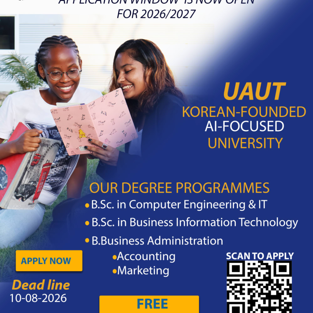 UAUT Admissions Advert