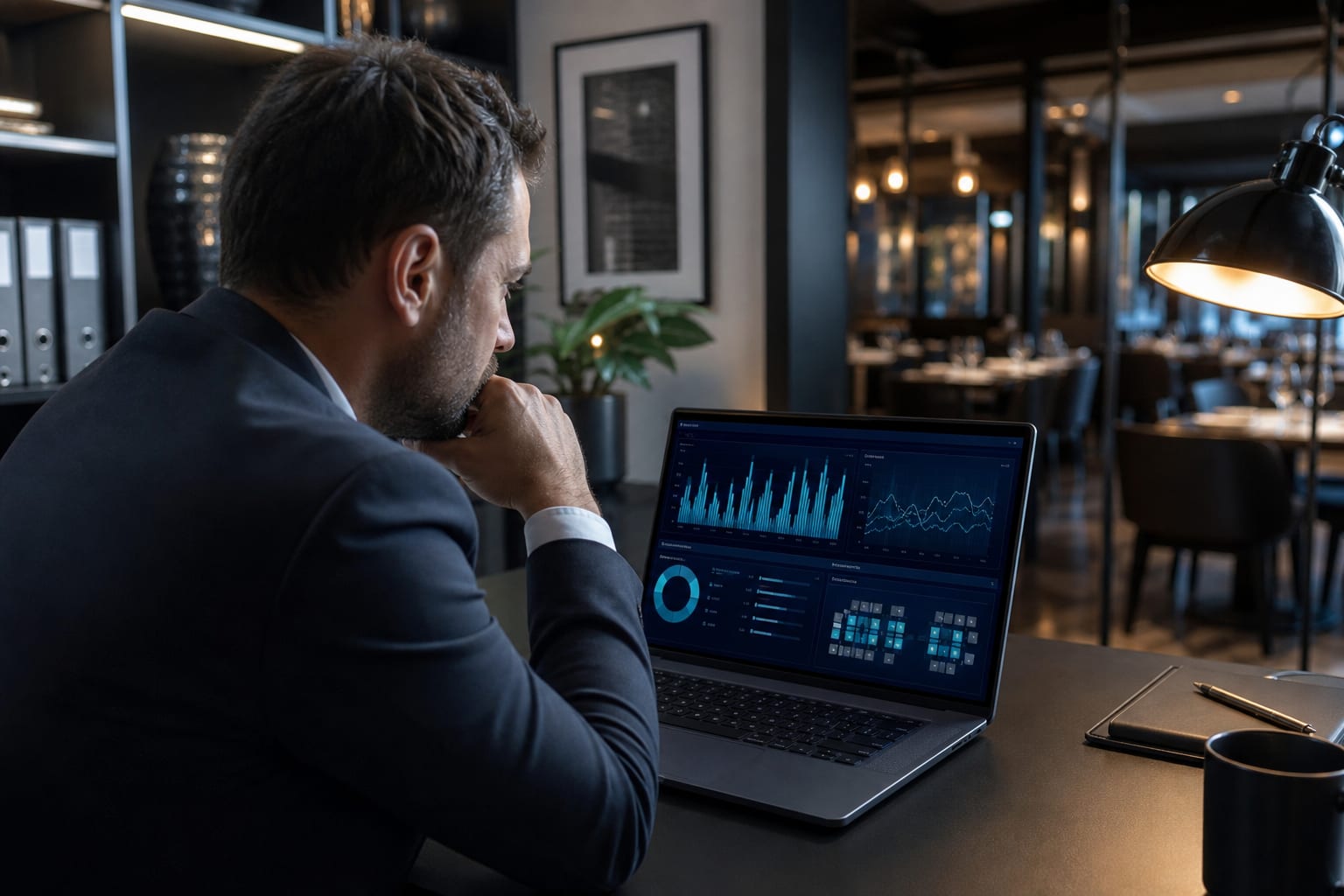 Restaurant sales and table performance dashboard for daily operations