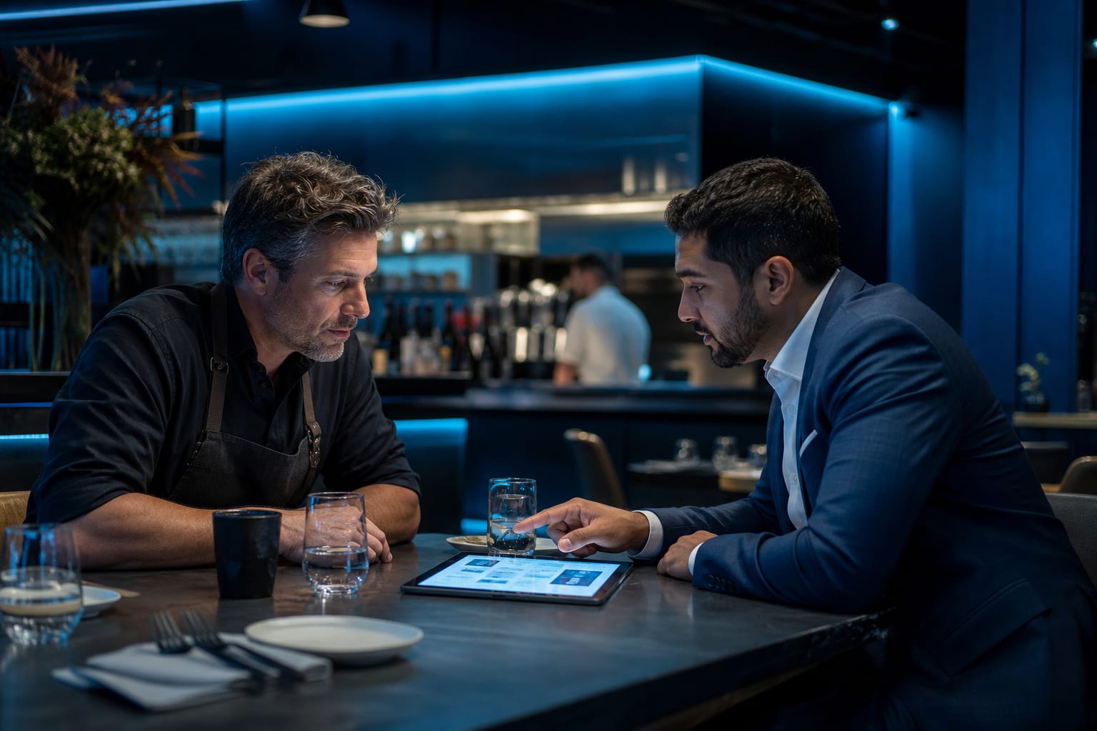 Restaurant owner consultation for digital operations system planning