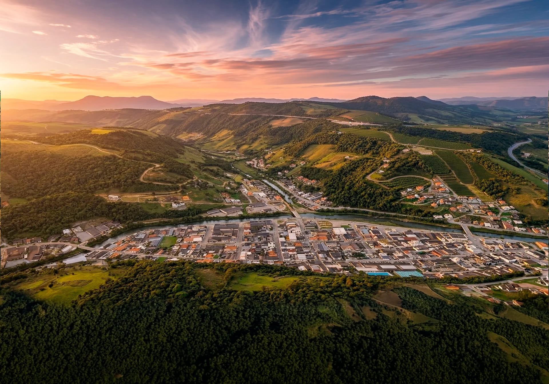 Vista aérea de Alfredo Wagner