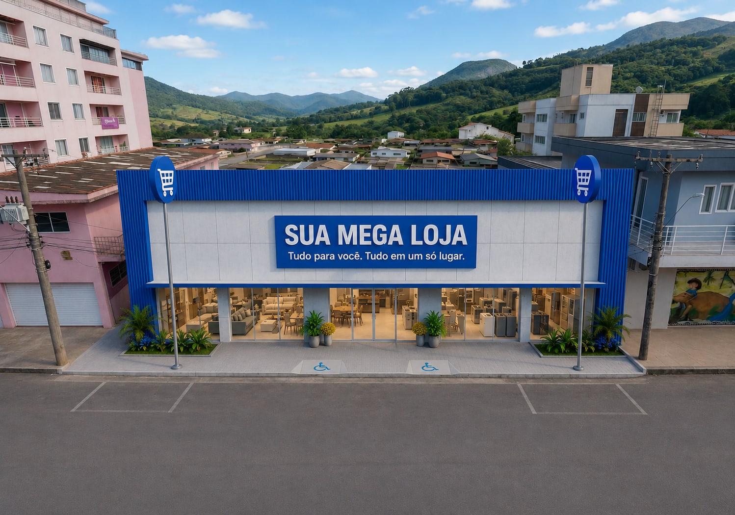 Cenário A — Operação âncora · Térreo único