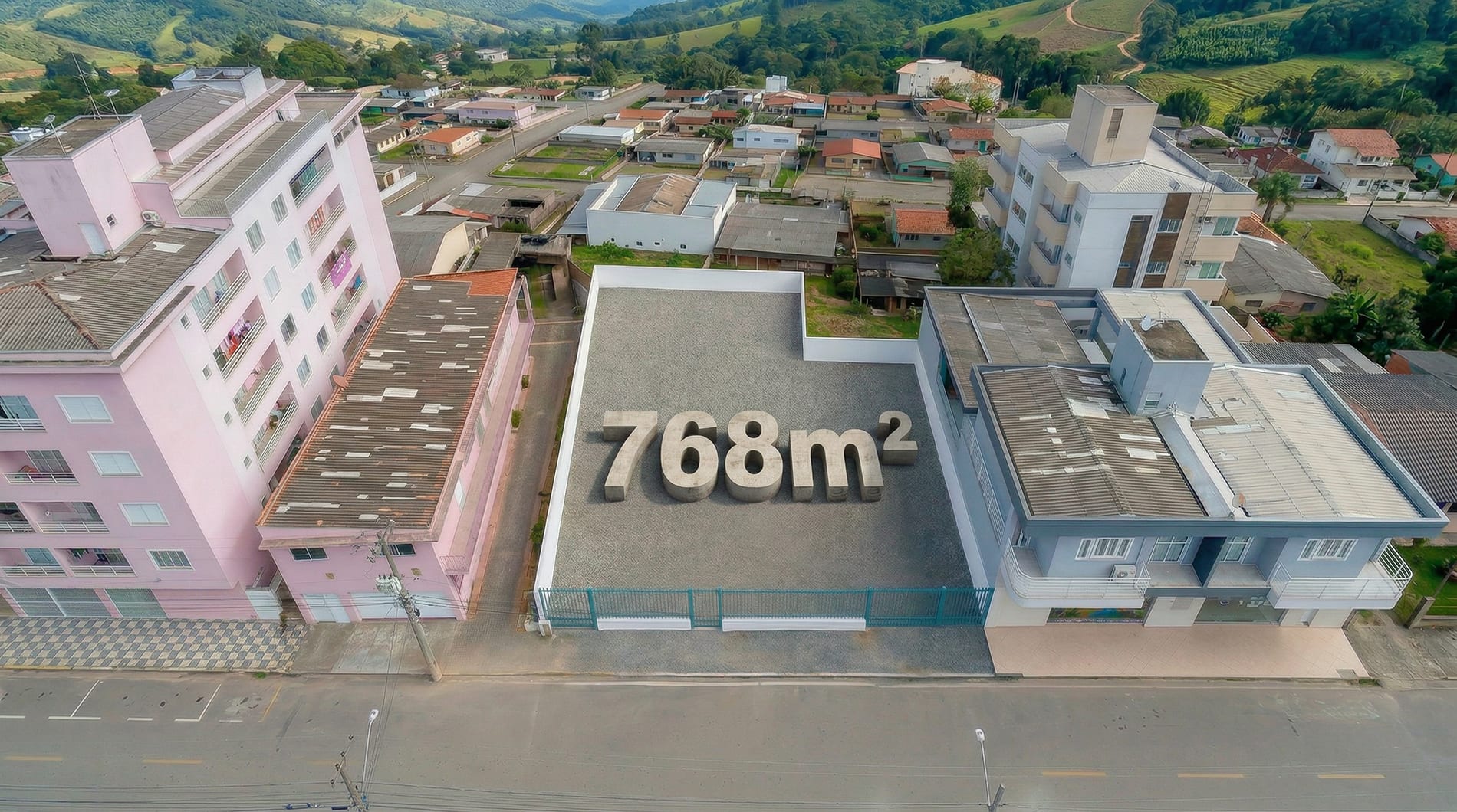 Terreno com medida 768m²