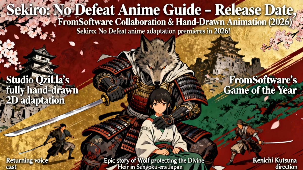 Sekiro: No Defeat Anime Guide – Release Date, FromSoftware Collaboration & Hand-Drawn Animation (2026)