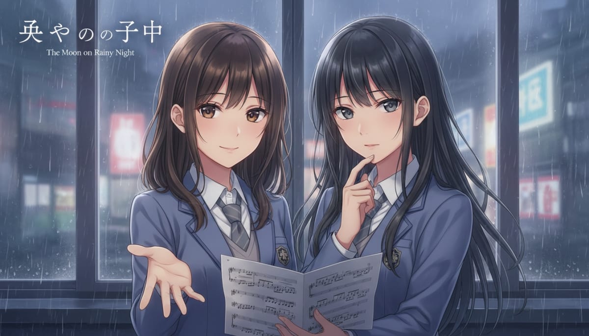 The Moon on a Rainy Night TV Anime Reveals Visual, Main Staff