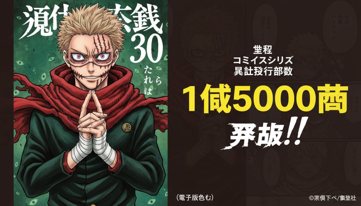 Jujutsu Kaisen Manga Franchise Surpasses 150 Million Copies in Circulation Worldwide