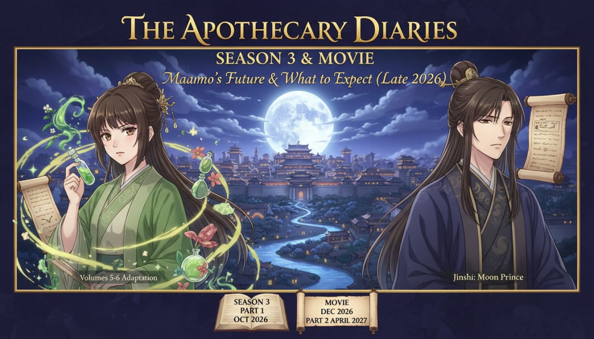 The Apothecary Diaries Season 3 & Movie: Release Windows, Maomao's Future & What to Expect (Late 2026)