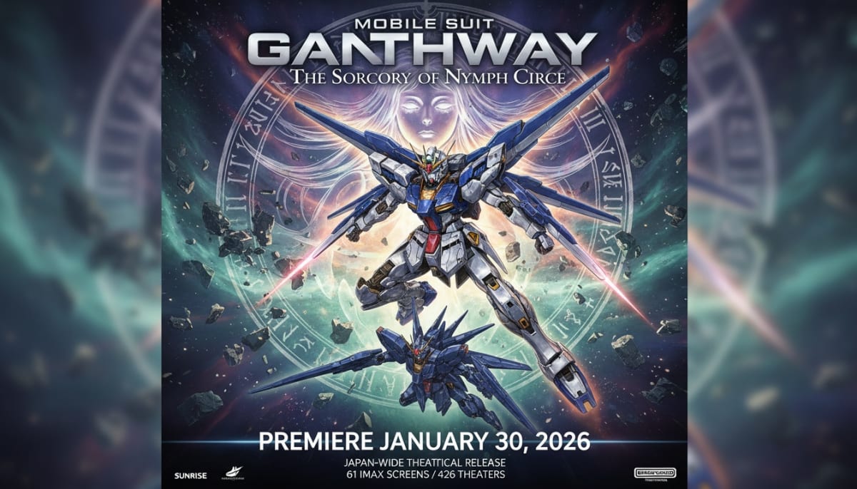 Mobile Suit Gundam Hathaway: The Sorcery of Nymph Circe – Premiere Details for the January 30, 2026 Theatrical Release